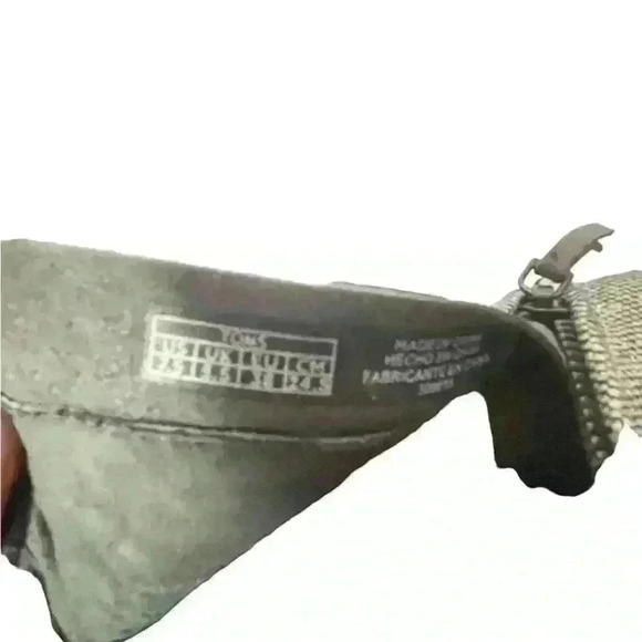 TOMS Majorca Women's Booties Gray And Gold Block Heel Peep Toe Size 7.5 / 38 - Picture 4 of 11